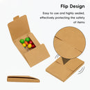 50PCS Kraft Paper Envelopes Boxes Easy Pop-Up for Mailing Shipping Storage Use