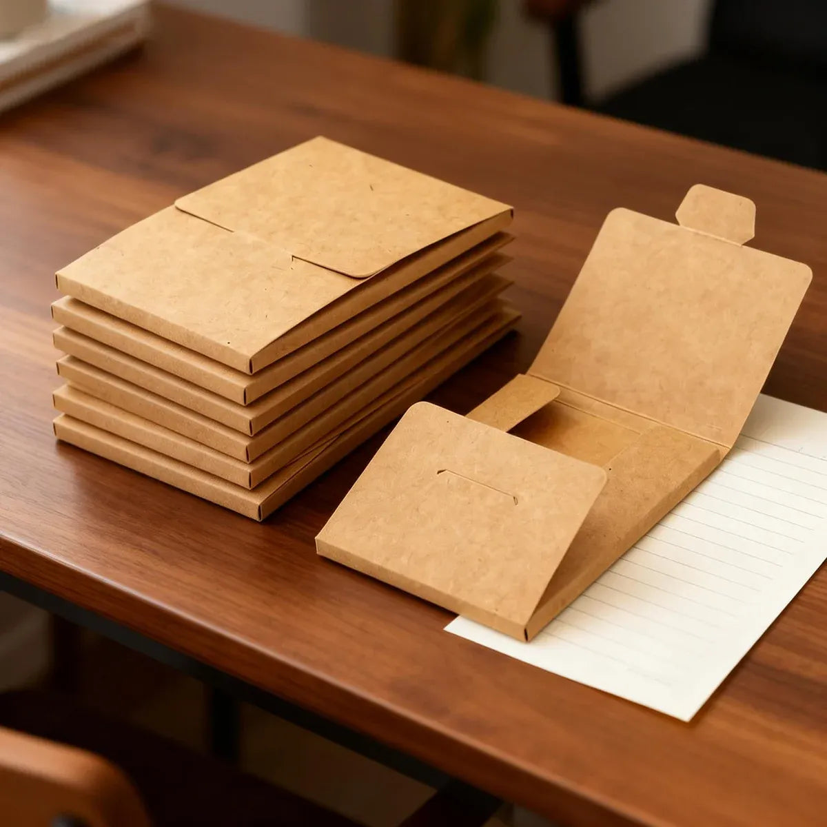 50PCS Kraft Paper Envelopes Boxes Easy Pop-Up for Mailing Shipping Storage Use