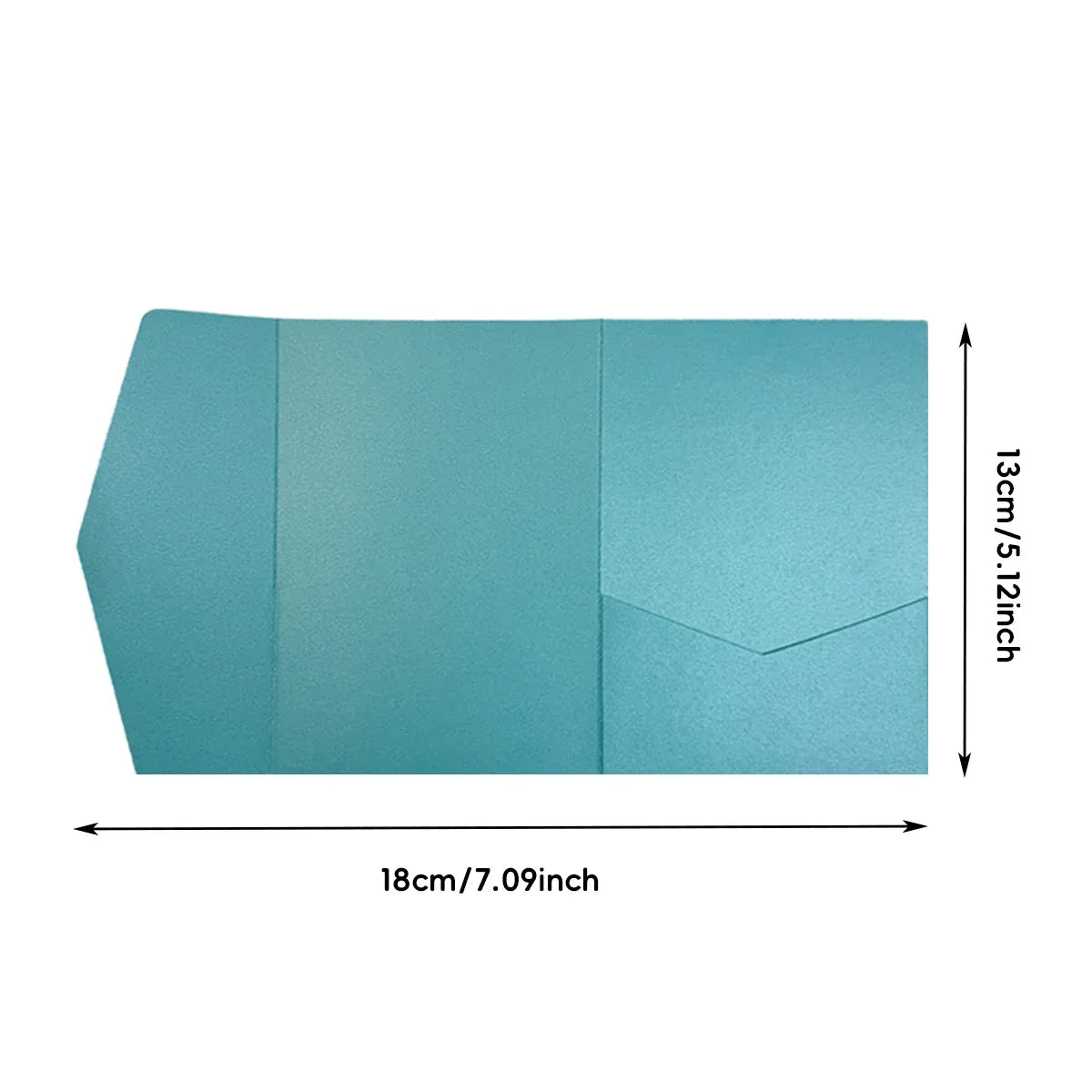 20PCS 3D Tri-Fold Holiday Wedding Invitation Envelope Greeting Cards Aesthetic - Green