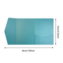 20PCS 3D Tri-Fold Holiday Wedding Invitation Envelope Greeting Cards Aesthetic - Green