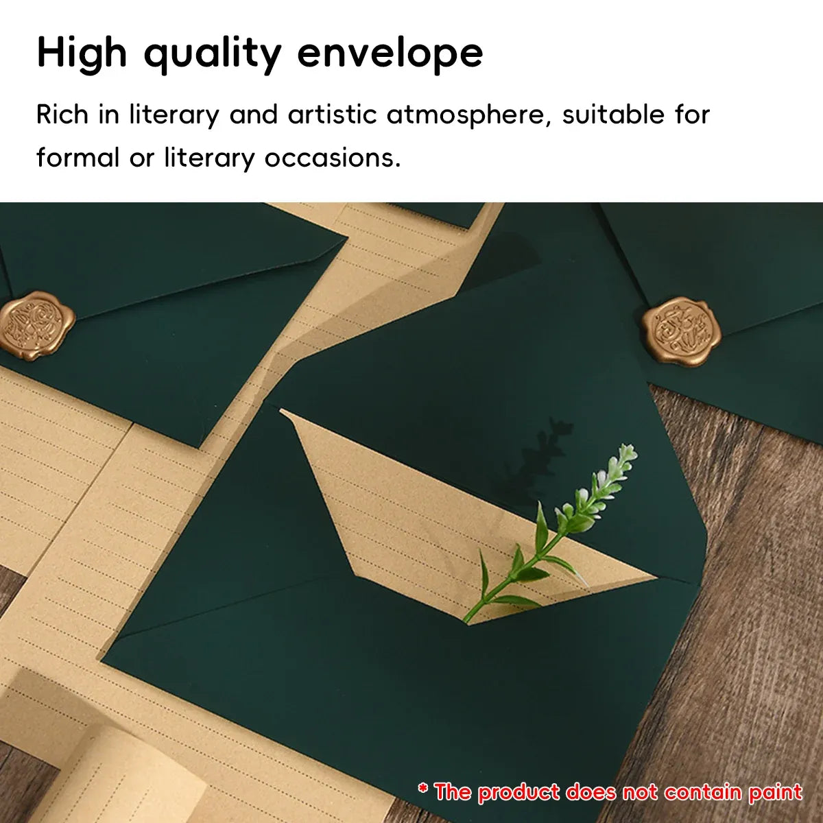 Dark Green 30PCS Envelopes 16.5x11cm Thick Paper 200GSM Invitation Mailing