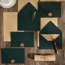 Dark Green 30PCS Envelopes 16.5x11cm Thick Paper 200GSM Invitation Mailing