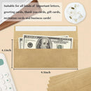 100Pcs Blank Kraft Paper Self Adhesive Business Envelope Mailing PeelSeal Use