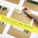 100Pcs Blank Kraft Paper Self Adhesive Business Envelope Mailing PeelSeal Use