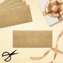 100Pcs Blank Kraft Paper Self Adhesive Business Envelope Mailing PeelSeal Use