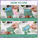 100PCS Small Kraft Paper Envelopes With Clear Window Self Seal Card Mailers - Kraft