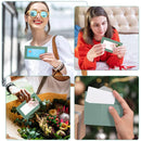 100PCS Small Kraft Paper Envelopes With Clear Window Self Seal Card Mailers - Kraft