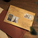 50PCS Vintage Kraft Paper Envelopes Self-Adhesive Durable for Invitations Use - Kraft