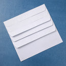 50 Pack White Plain Business Envelopes Peel and Seal Mailing Envelopes - 24.1x10.5cm