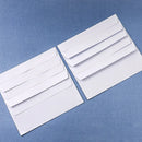 50 Pack White Plain Business Envelopes Peel and Seal Mailing Envelopes - 24.1x10.5cm