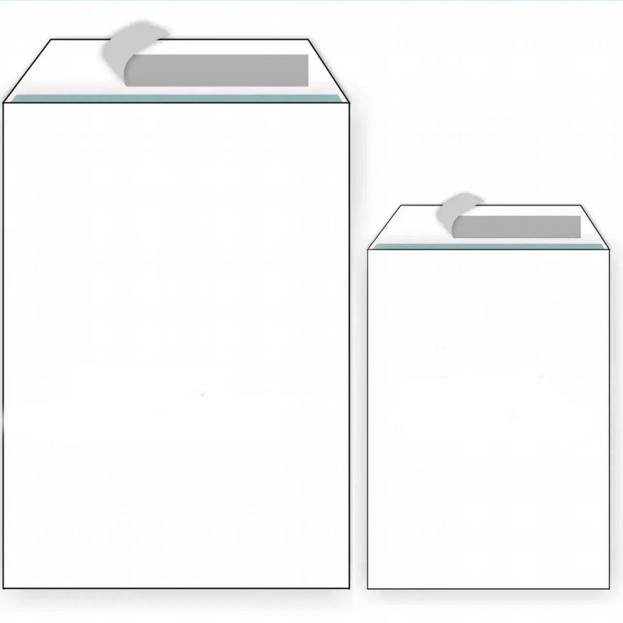 White Business Envelopes 8 Sizes Opaque Mailer with Pre-Printed Postcode - 3N:175*125MM