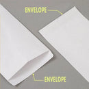 White Business Envelopes 8 Sizes Opaque Mailer with Pre-Printed Postcode - 9N:324*229MM