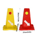 Reflective Traffic Divider Post Lane Separator Direction Arrow Roadwork Durable - Yellow