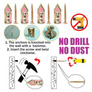 100PCS Self-Drilling Anchors Screws Percussion Expansion Kit -12x30mm/12x40mm - 12x30mm