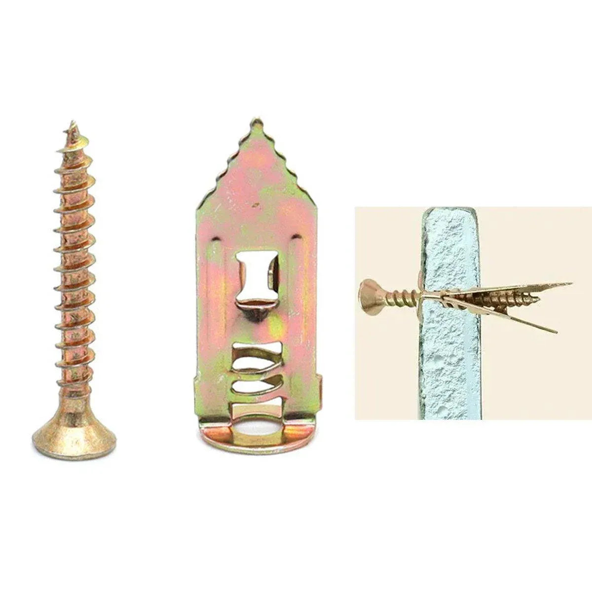 100PCS Self-Drilling Anchors Screws Percussion Expansion Kit -12x30mm/12x40mm - 12x30mm