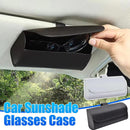 Car Glasses Clip Multifunctional Sun Visor Glasses Holder Storage Case Organizer - Black