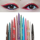 12 Pcs Coloured Eyeliner Pencil Set, Retractable Eye Makeup Pencils in Assorted Colours