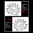 Eyeliner Eyeshadow Stencil Set Eye Makeup Fox Template Non-Woven 12 Styles Cards - A (2PCS)