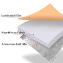 50pcs Thermal Insulation Packing Bag Non Woven Milk Tea Cake Food Storage Bag - Kraft-24x24x15cm