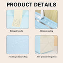 50PCS Blue Takeaway Packaging Bags with Handles and Self-Adhesive Seal - L