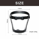 Super Protective Mask Anti-Fog Full Face Shield All-Inclusive For Men and Women - Black-1PC