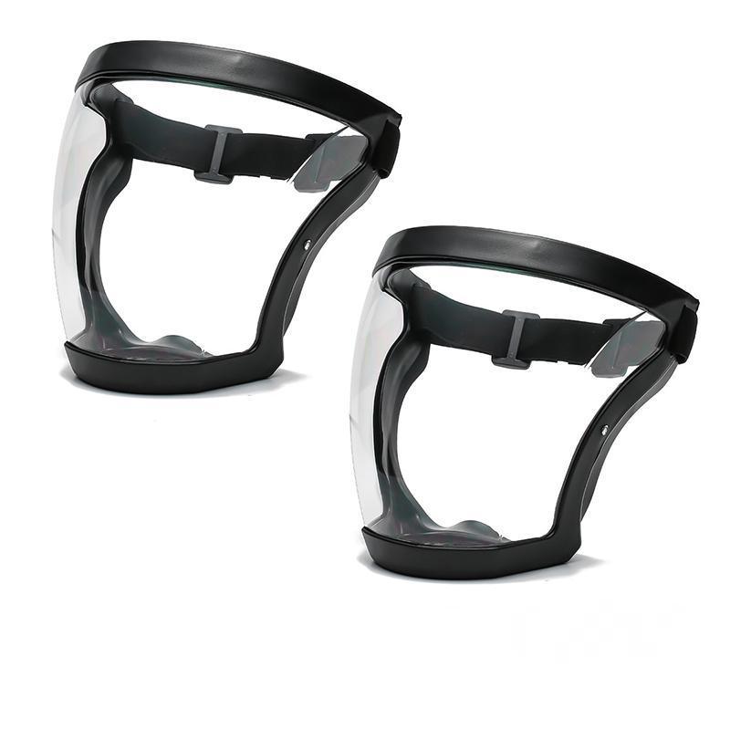 Super Protective Mask Anti-Fog Full Face Shield All-Inclusive For Men and Women - Black-1PC
