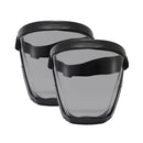 Super Protective Mask Anti-Fog Full Face Shield All-Inclusive For Men and Women - Black-1PC