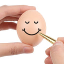 Plastic Painting Eggs DIY Toy Fake Eggs Colourful Drawing Craft Durable Egg - 6PCS