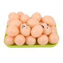 Plastic Painting Eggs DIY Toy Fake Eggs Colourful Drawing Craft Durable Egg - 6PCS