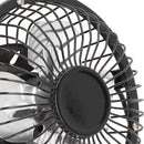 USB Desk Fan 4 Inch Metal Frame Black Portable Table Fan, 1 Piece