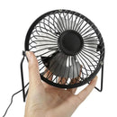 USB Desk Fan 4 Inch Metal Frame Black Portable Table Fan, 1 Piece