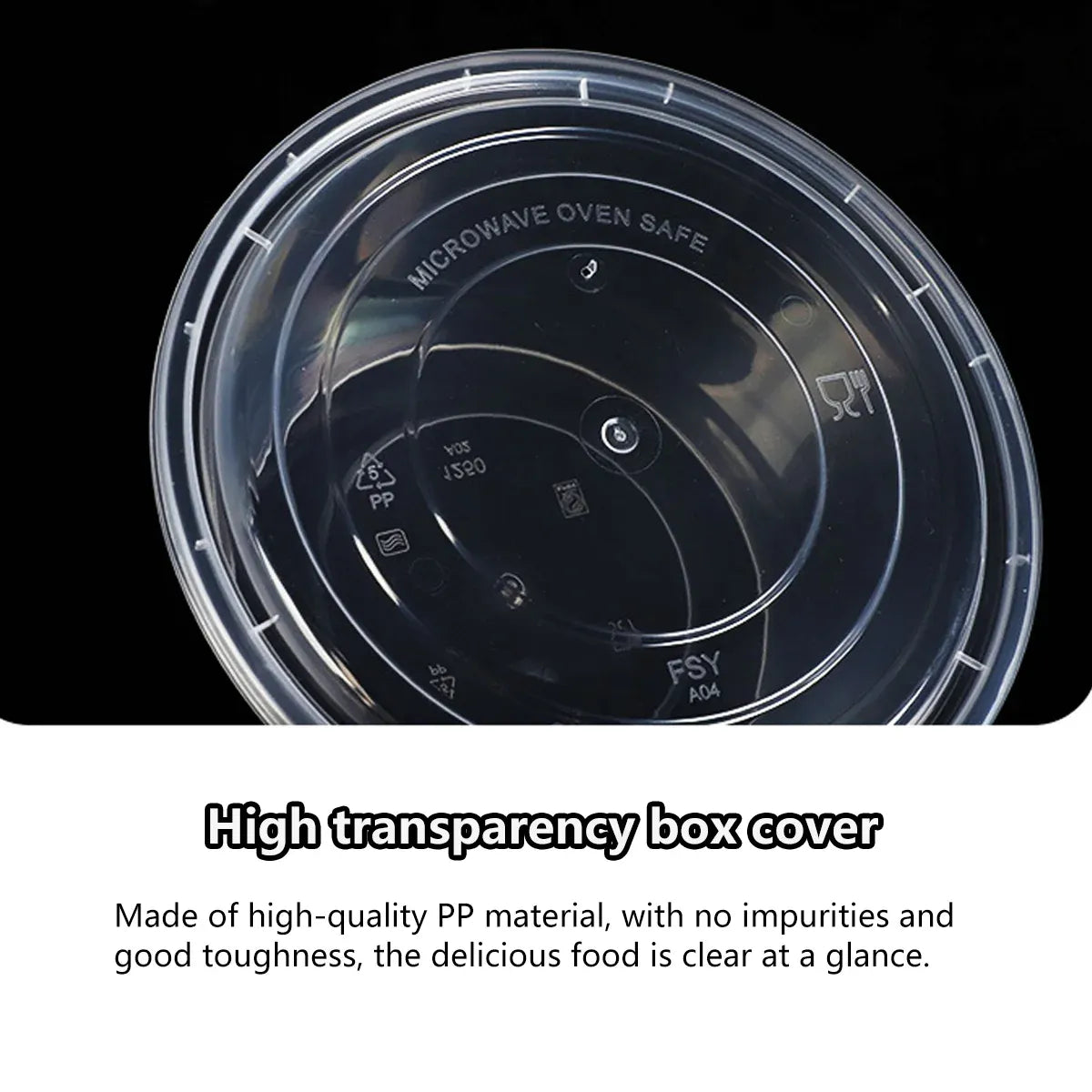 50PCS Food-Grade Disposable Square Takeout Container 750/1000ml - 1000ml
