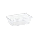 50PCS Food-Grade Disposable Square Takeout Container 750/1000ml - 750ml