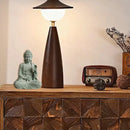 Buddha Statue Ornament in Green Sandstone Zen Craft for Home