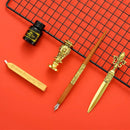 Vintage Calligraphy Quill Pen Set with Ink Wax Seal and Letter Opener  Description