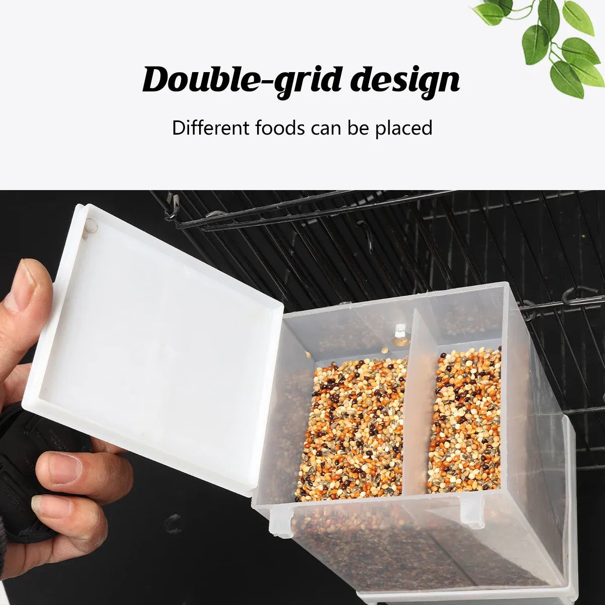 1 pc Automatic Bird Feeder Bird Feeder Cage Accessories Automatic Feed Cage - 520g