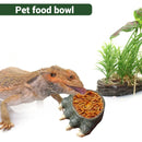 Lizard Claw Shaped Pet Food Water Bowl Durable Resin Non Slip