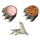 Lizard Claw Shaped Pet Food Water Bowl Durable Resin Non Slip