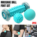 3pcs Foot Massage Roller Set for Muscle Relaxation and Arch Support Fitness Tool