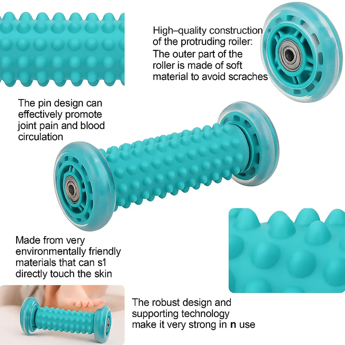 3pcs Foot Massage Roller Set for Muscle Relaxation and Arch Support Fitness Tool