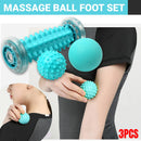3pcs Foot Massage Roller Set for Muscle Relaxation and Arch Support Fitness Tool
