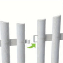 White Garden Edging Fence Panels 60 x 33 cm - 12 Pieces