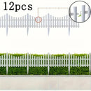 White Garden Edging Fence Panels 60 x 33 cm - 12 Pieces