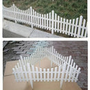 White Garden Edging Fence Panels 60 x 33 cm - 12 Pieces