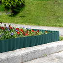 Green Garden Landscape Edging Border Flexible Lawn Fence Roll Outdoor Decor - 15cm