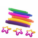 6Pcs Sensory Pop Tube Fidget Toys for Office School Home Use - Small 6PCS