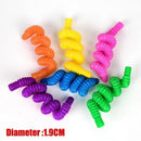 6Pcs Sensory Pop Tube Fidget Toys for Office School Home Use - Small 6PCS