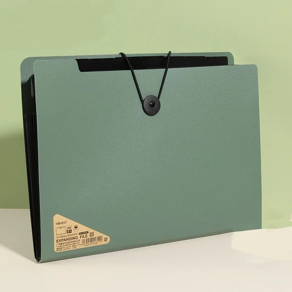 8 Cell File Folder Organizer Bag Test Paper Storage Document Holder School Office - Black