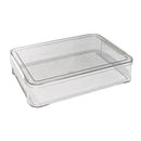 Large Capacity A4 File Storage Box Transparent Plastic Document Organizer Case - Large