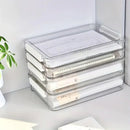 Large Capacity A4 File Storage Box Transparent Plastic Document Organizer Case - Small